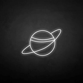 Planet mit Ring LED-Neonschild Wohnzimmer Kinderzimmer