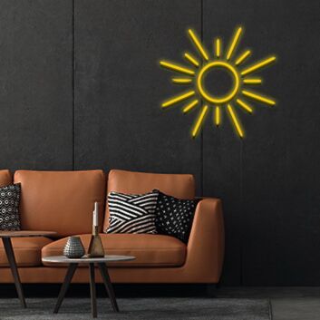 Sonne LED-Neonschild Wohnzimmer Dekoration