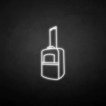 Rollkoffer LED-Neonschild Reise Hotel