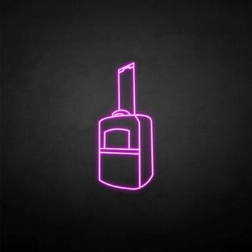 Rollkoffer LED-Neonschild Reise Hotel