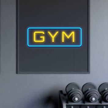 GYM LED Neonschild für Fitnessraum und Homegym