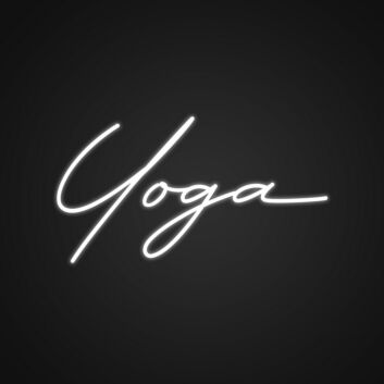 Yoga LED-Neonschild für Studio und Wohnzimmer