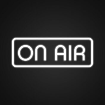 ON AIR LED-Neonschild für Studio Podcast