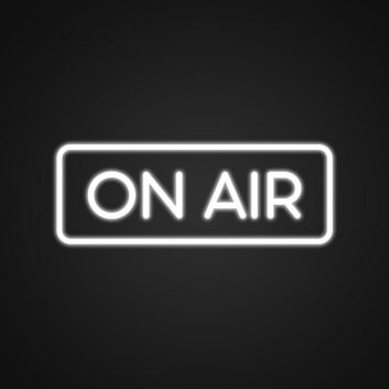 ON AIR LED-Neonschild für Studio und Podcast