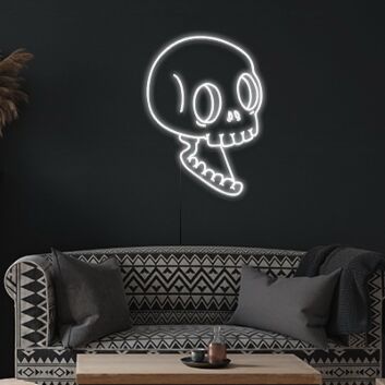 Totenkopf LED-Neonschild Wohnzimmer Bar