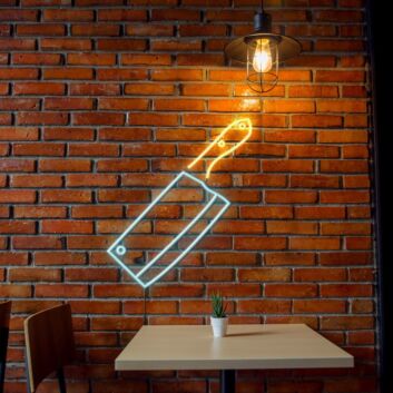 Fleischerbeil LED-Neonschild für Metzgerei Küche