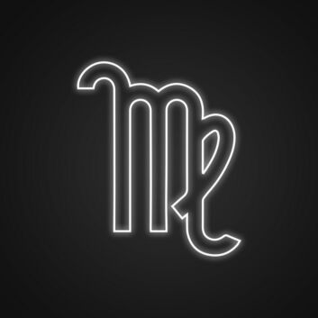 Jungfrau Sternzeichen Symbol LED-Neonschild Wohnzimmer Schlafzimmer