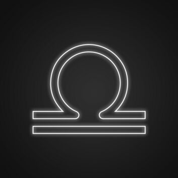 Waage Sternzeichen Symbol LED-Neonschild Wohnzimmer Schlafzimmer