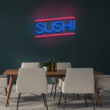 SUSHI LED-Neonschild für Restaurant und Bar