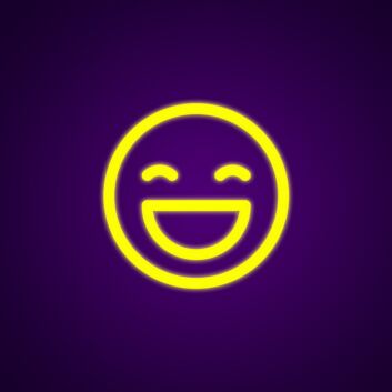 Lachendes Smiley Gesicht LED-Neonschild Wohnzimmer Kinderzimmer