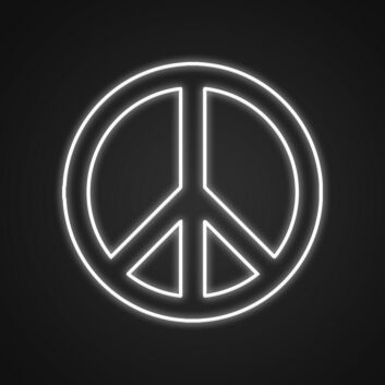 Friedenszeichen LED-Neonschild