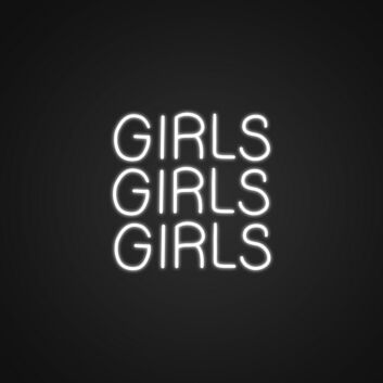 GIRLS GIRLS GIRLS LED-Neonschild für Bar Club