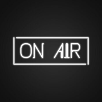 ON AIR LED-Neonschild für Studio Podcast