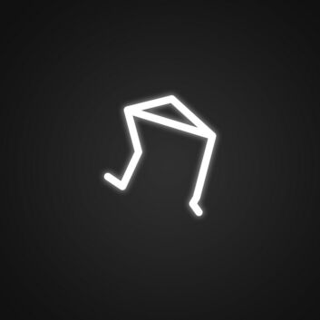 Abstraktes geometrisches Symbol LED-Neonschild Wohnzimmer Büro