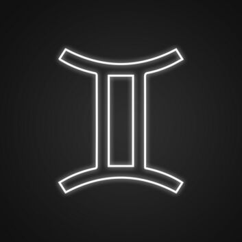 Zwillinge Sternzeichen Symbol LED-Neonschild Wohnzimmer Schlafzimmer