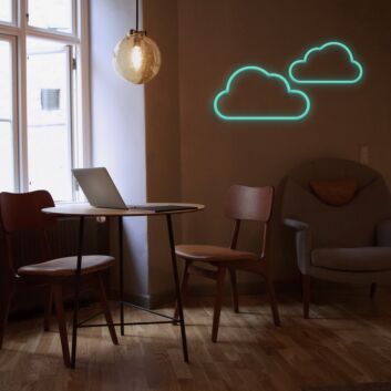 Wolken LED-Neonschild Wohnzimmer Schlafzimmer