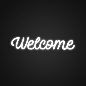 Welcome LED-Neonschild Eingang Geschäft