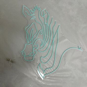 Zebrakopf LED-Neonschild für Wohnzimmer Bar