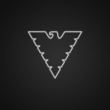 stiliserter Adler LED-Neonschild Büro Wohnzimmer