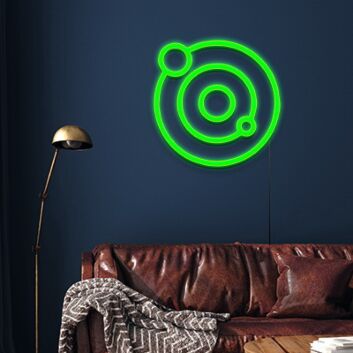 Planetensystem LED-Neonschild Wohnzimmer Büro
