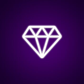 Diamant Symbol LED-Neonschild Wohnzimmer Schmuckgeschäft