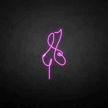 Abstrakte weibliche Silhouette LED-Neonschild für Bar Club