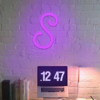 Buchstabe S LED Neonschild für Home und Office