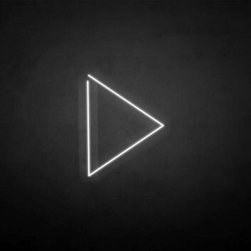 Play Symbol LED-Neonschild für Wohnzimmer und Gaming