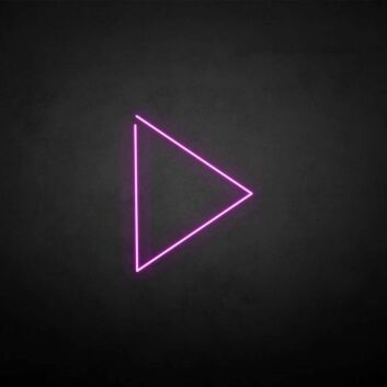 Play Symbol LED-Neonschild für Wohnzimmer und Gaming