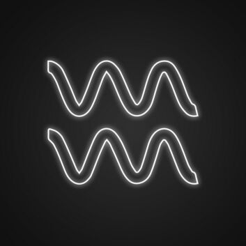 Wassermann Symbol LED-Neonschild Wohnzimmer Bar