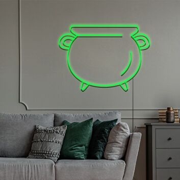 Kochtopf LED-Neonschild Küche Wohnzimmer