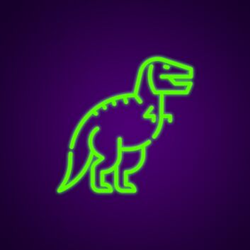 Tyrannosaurus Rex LED-Neonschild für Kinderzimmer und Gaming Room