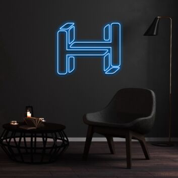 Buchstabe H LED Neonschild für Wohnzimmer und Büro