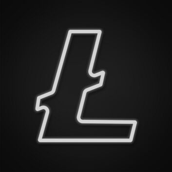 Litecoin Symbol LED-Neonschild für Büro Gamingzimmer