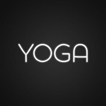 YOGA LED-Neonschild für Studio und Wellness