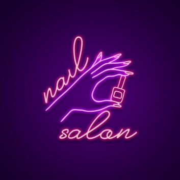 nail salon LED-Neonschild für Nagelstudio Schönheitssalon