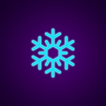 Schneeflocke LED-Neonschild Winterdekoration Wohnzimmer