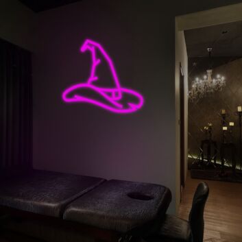Hexenhut LED-Neonschild für Tattoo Studio und Bar