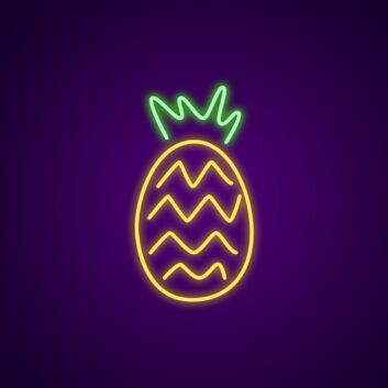 Ananas LED-Neonschild für Bar Küche