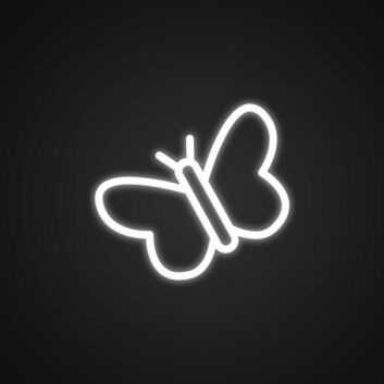 Schmetterling LED-Neonschild Wohnzimmer Kinderzimmer