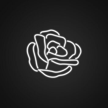 Rosenblüte LED-Neonschild Wohnzimmer Schlafzimmer