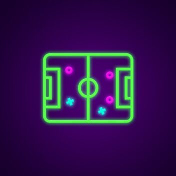 Fußballfeld LED-Neonschild Sportbar Spielzimmer