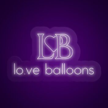love balloons LED-Neonschild für Event Dekoration