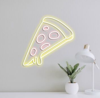 Pizzastück LED-Neonschild für Restaurant Imbiss