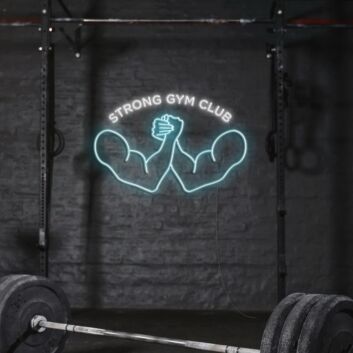 STRONG GYM CLUB LED-Neonschild für Fitnessstudio Sportclub