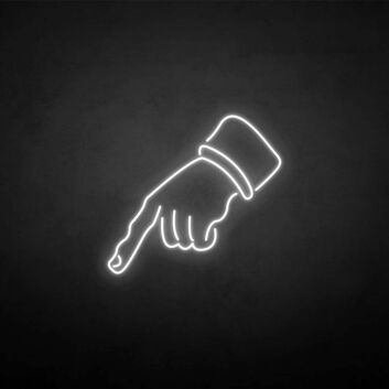 Zeigefinger Hand LED-Neonschild für Bar Club