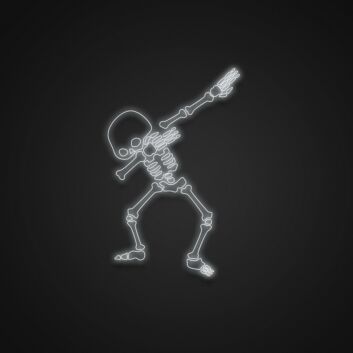 tanzendes Skelett LED-Neonschild Party Bar