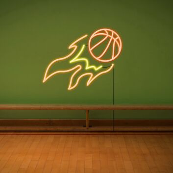 Basketball LED-Neonschild für Sportzimmer und Jugendzimmer