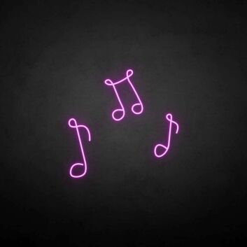 Musiknoten LED-Neonschild Wohnzimmer Musikstudio