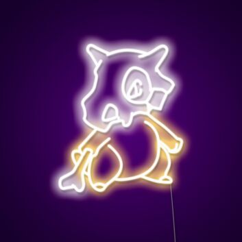 Comic-Dinosaurier mit Schädelmaske LED-Neonschild Schlafzimmer Gamingzimmer